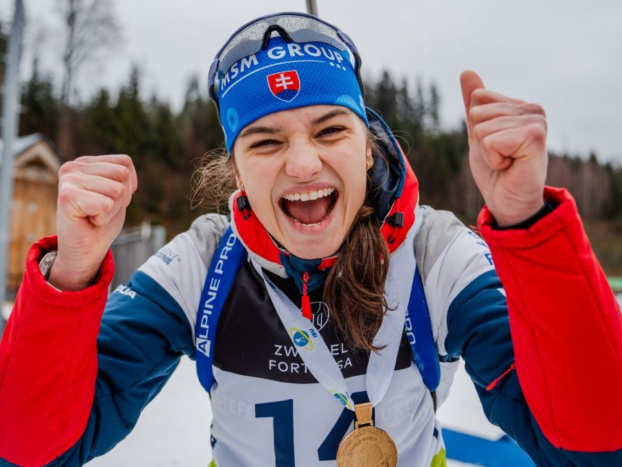 Slovenská biatlonistka Michaela Straková.