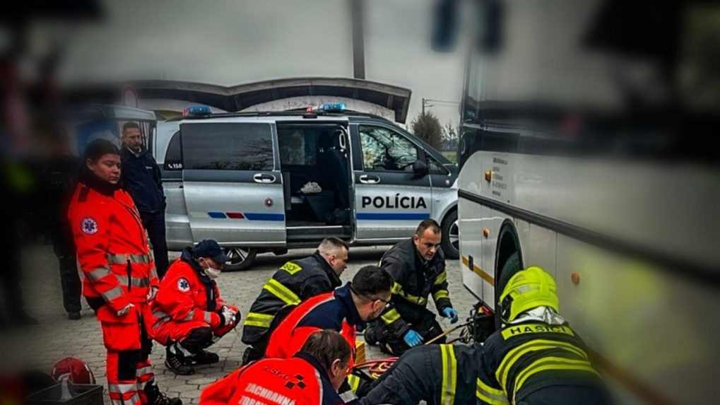 Snímka z miesta nehody.