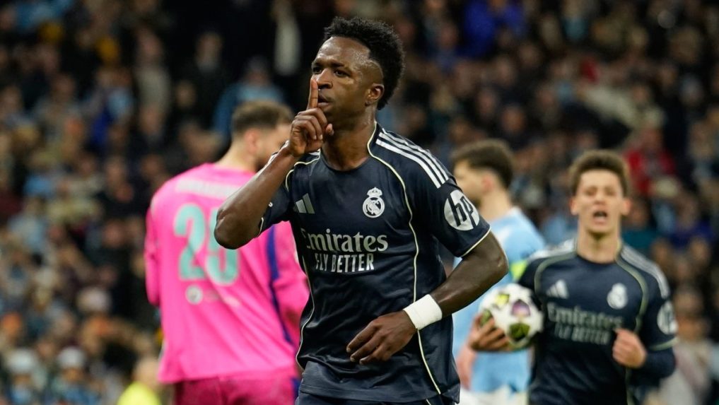 Vinicius Junior oslavuje gól.