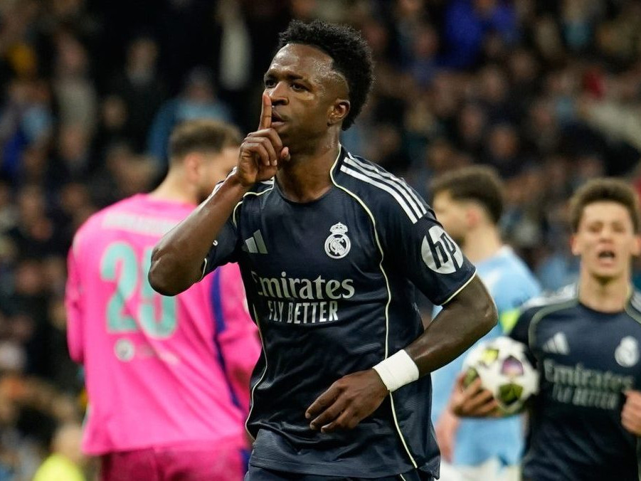 Vinicius Junior oslavuje gól.