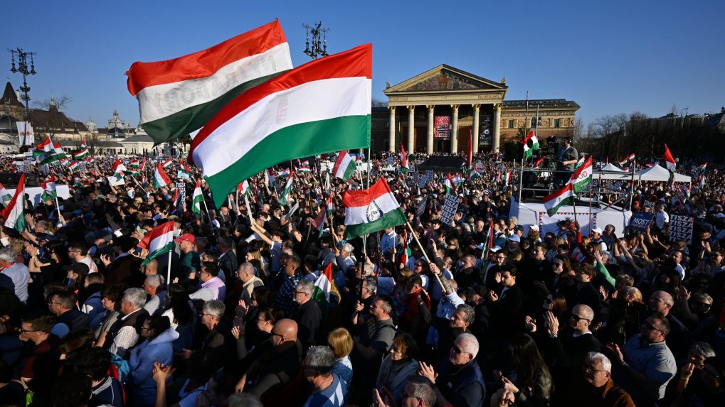 Maďarsko, demonštrácia