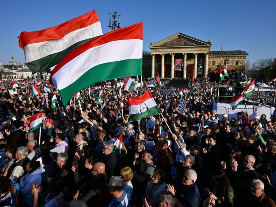 Maďarsko, demonštrácia