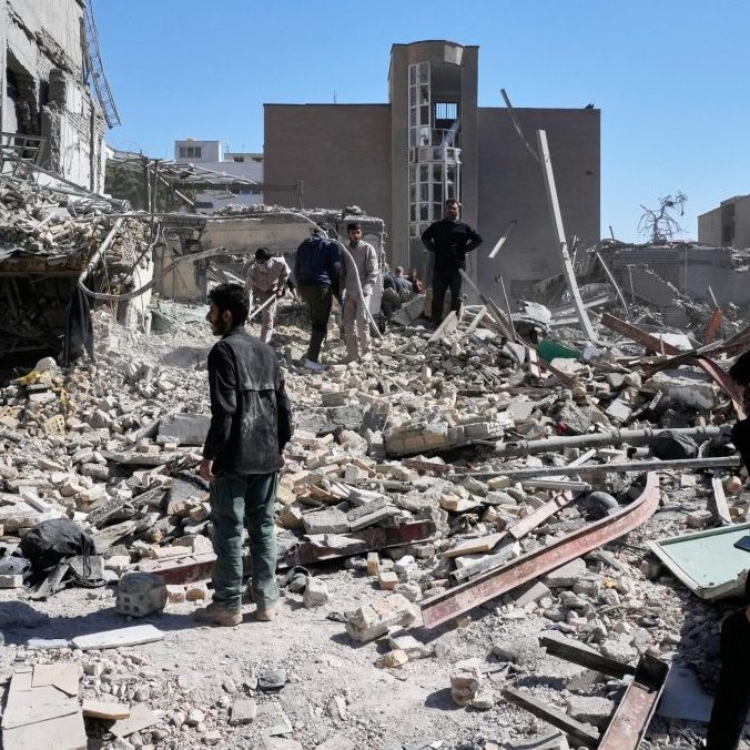 Teherán po izraelsko-amerických útokoch 3. marca 2026.