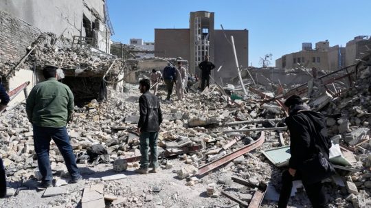 Teherán po izraelsko-amerických útokoch 3. marca 2026.