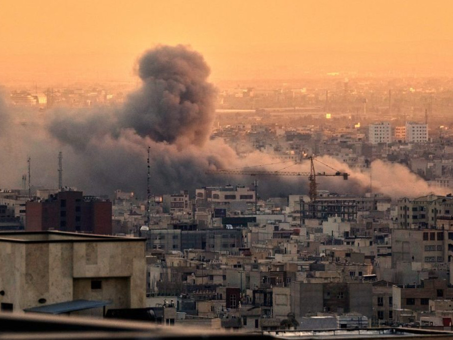 Americko-izraelský útok na Teherán.