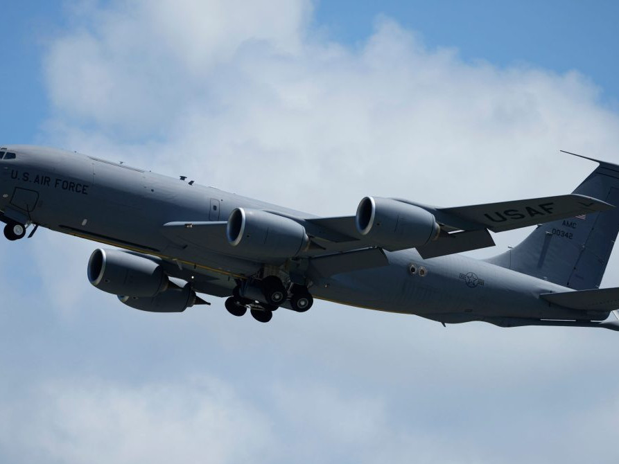 Americké vojenské tankovacie lietadlo KC-135.