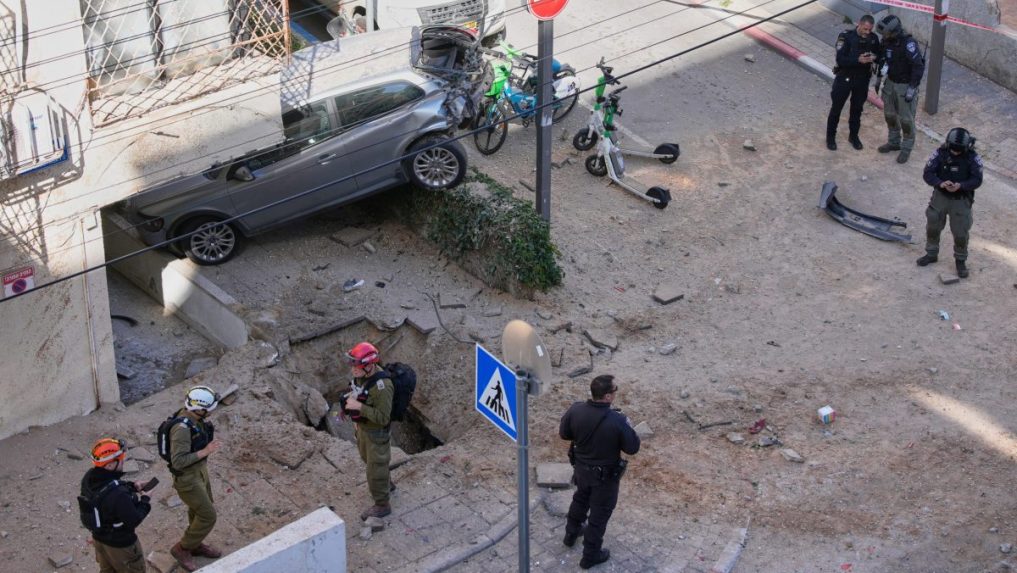 Iránsky útok na Tel Aviv.