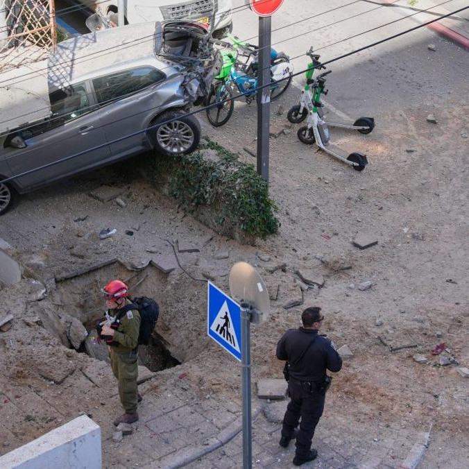Iránsky útok na Tel Aviv.