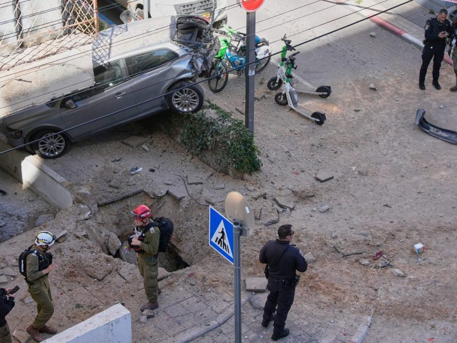 Iránsky útok na Tel Aviv.