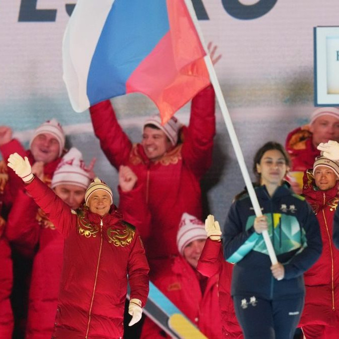 Na snímke parašportovci z Ruska.