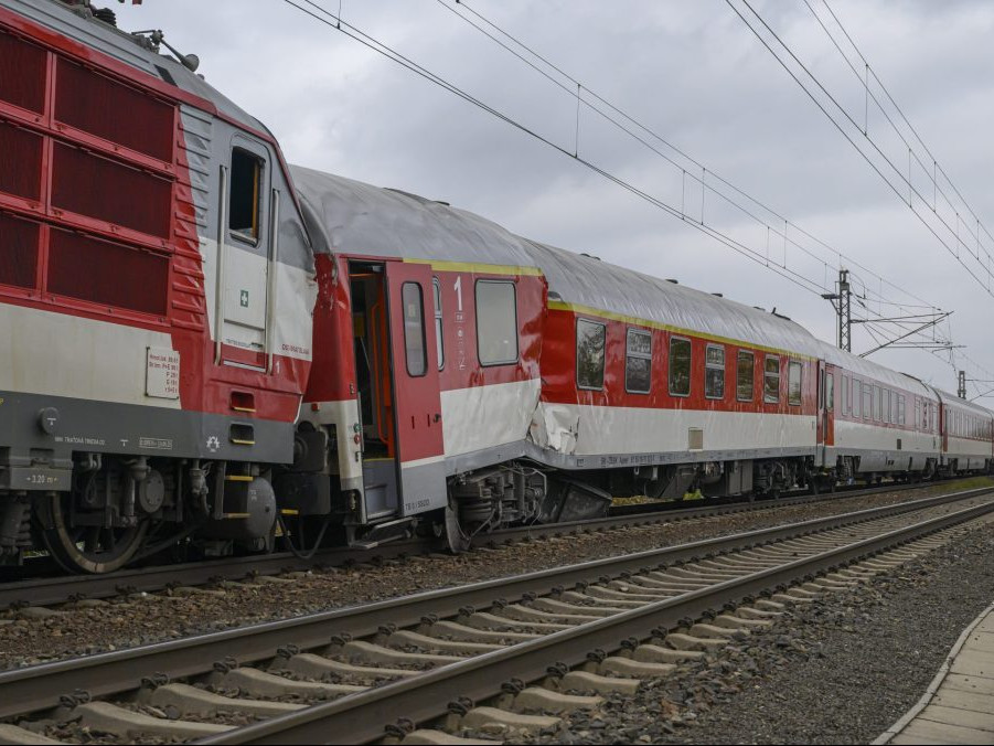 Nehoda vlakov pri Pezinku.