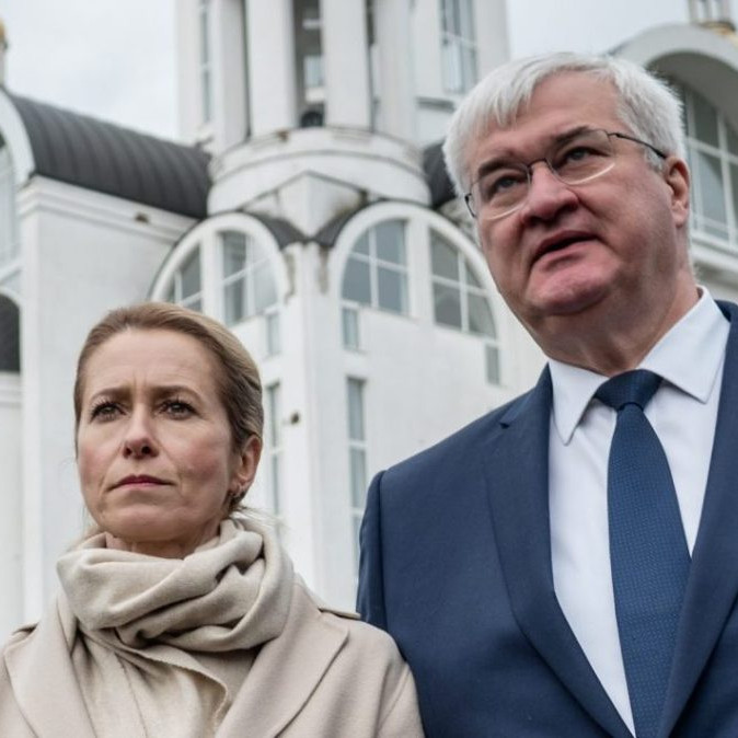 Kallasová a ukrajinský minister zahraničných vecí Andrij Sybiha.