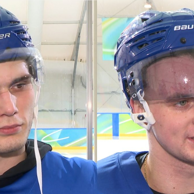 Juraj Slafkovský a Martin Pospíšil