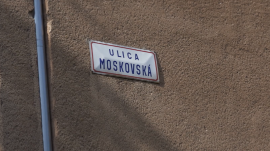Označenie Moskovskej ulice.