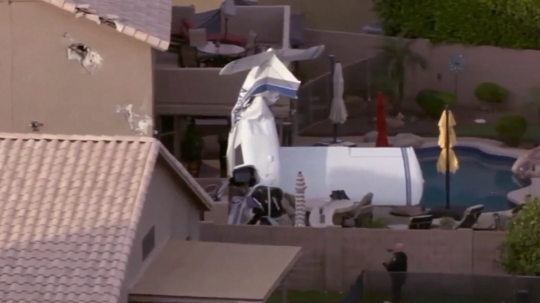 havarované lietadlo