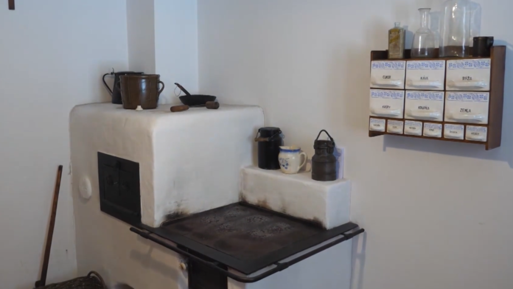 Jedna z izieb v rodnom dome Jozefa Kronera.