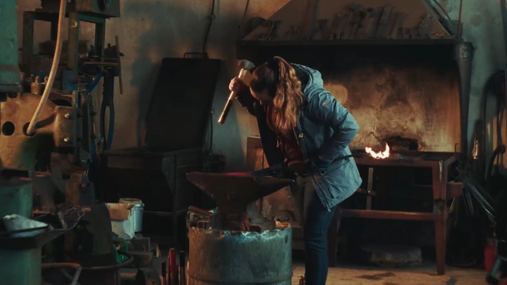 Kováčka Andrea vo vyhni.