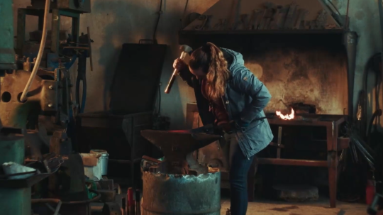 Kováčka Andrea vo vyhni.