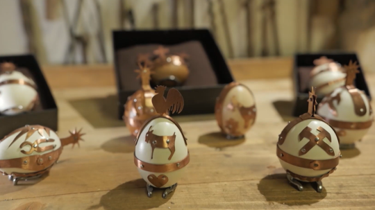 Na snímke okuté kraslice.