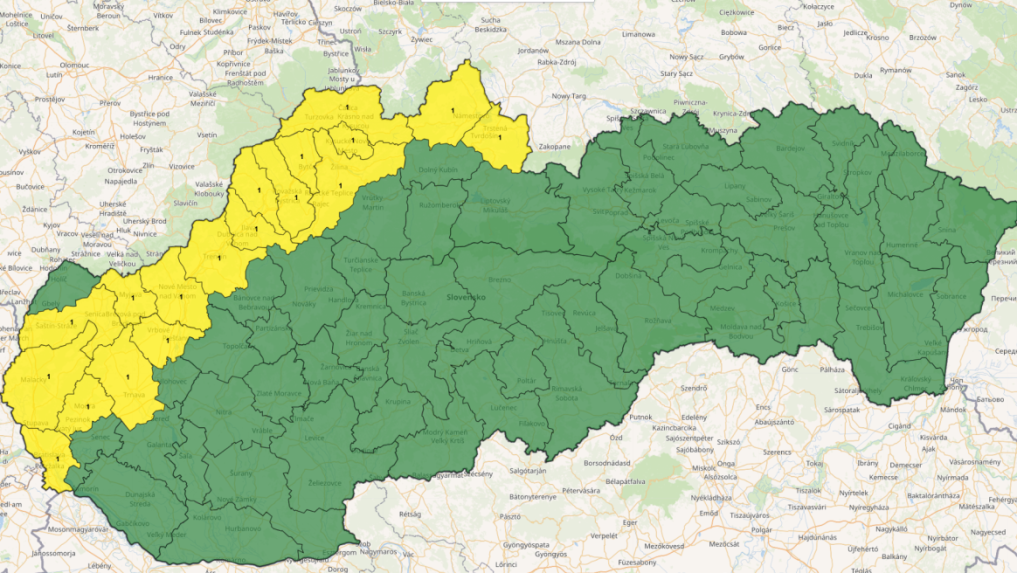 Meteorologick&aacute; v&yacute;straha pred snežen&iacute;m.