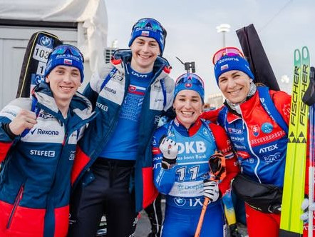 Famózna slovenská mix štafeta siahala v Otepää na pódium, triumf oslavujú Švédi