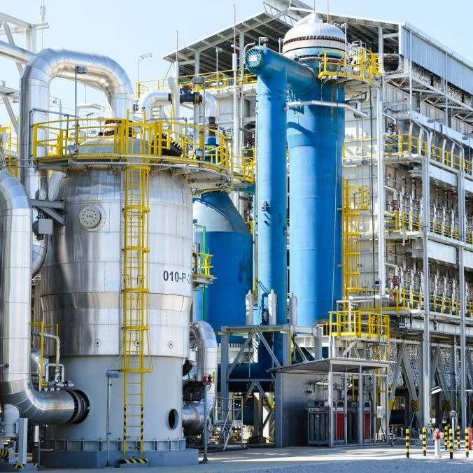 Výrobná jednotka na čpavok v Duslo Šaľa.