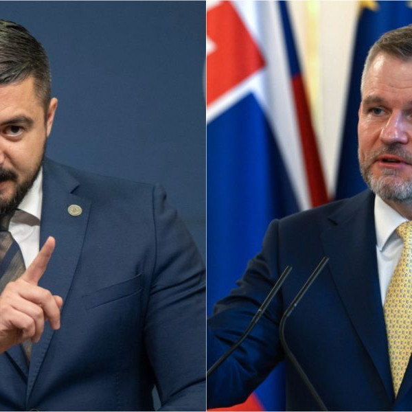 Na snímke Pavol Gašpar a Peter Pellegrini.