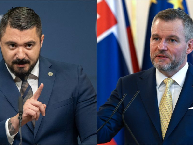 Na snímke Pavol Gašpar a Peter Pellegrini.