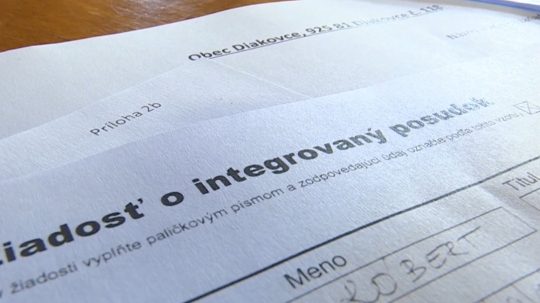 Na ilustračnej snímke žiadosť o integrovaný posudok.