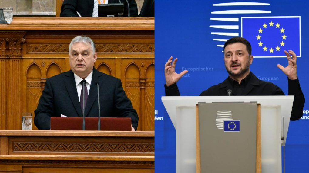 Maďarský premiér Viktor Orbán a ukrajinský prezident Volodymyr Zelenskyj.