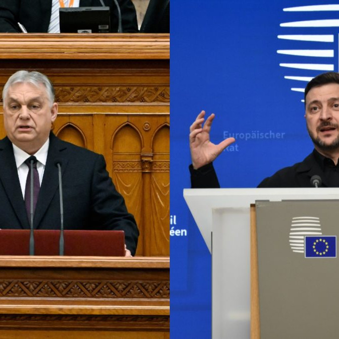 Maďarský premiér Viktor Orbán a ukrajinský prezident Volodymyr Zelenskyj.