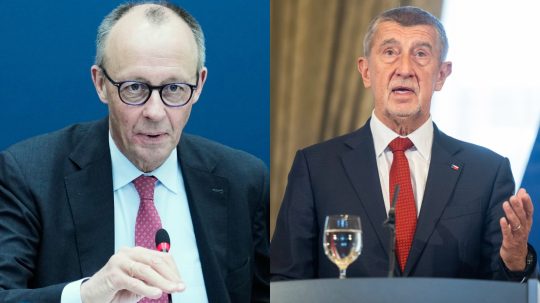 Nemecký kancelár Friedrich Merz a český premiér Andrej Babiš.
