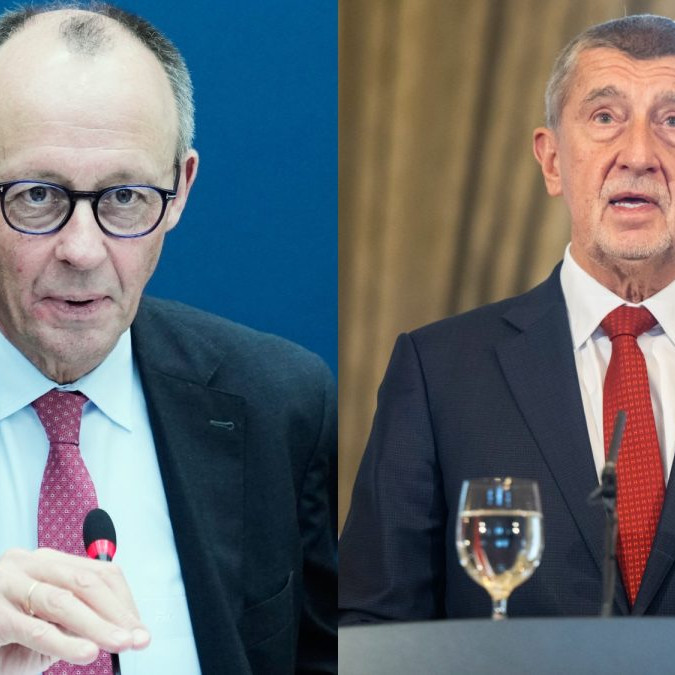 Nemecký kancelár Friedrich Merz a český premiér Andrej Babiš.