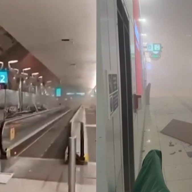 Ilustračné zábery z letiska po útokoch.