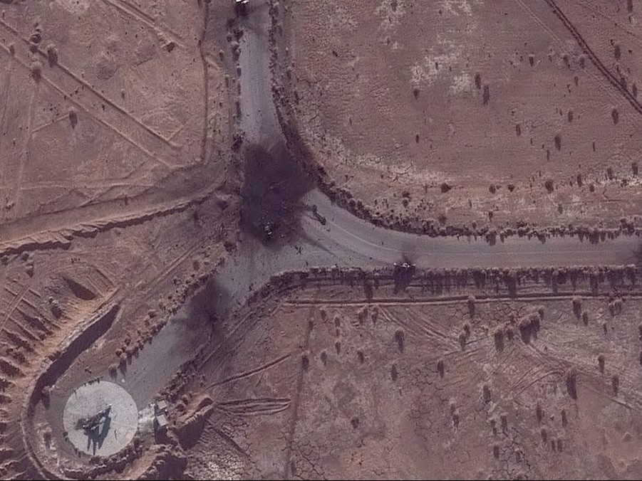 Satelitná snímka Iránu.