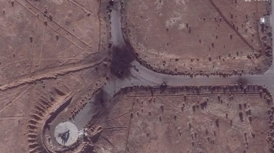 Satelitná snímka Iránu.