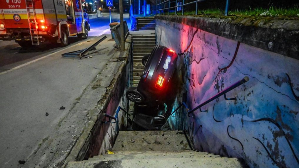 Miesto dopravnej nehody.