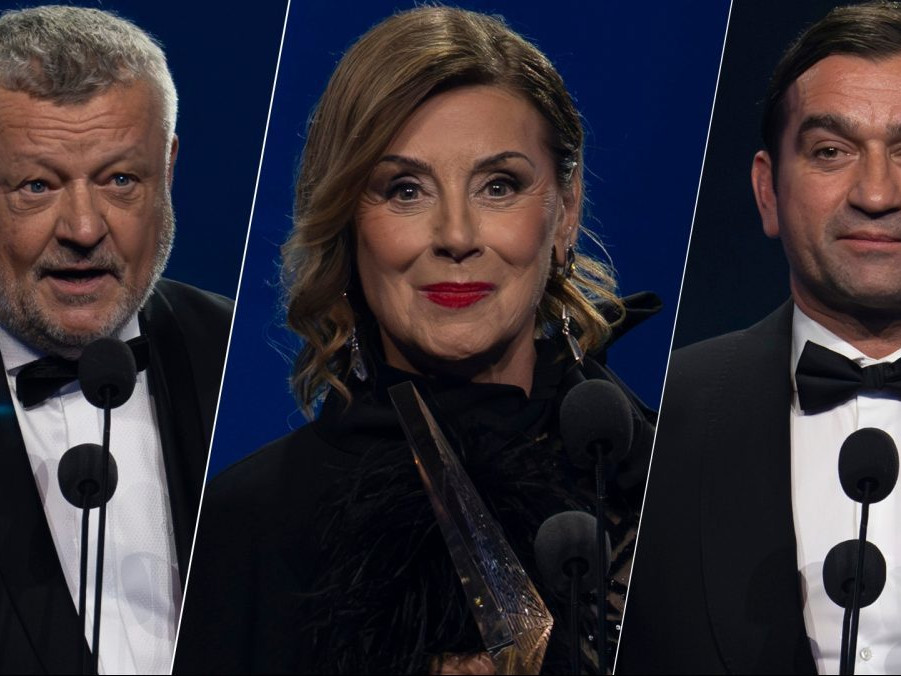 Na snímke Vít Bojňanský, Alena Heribanová a Milan Ondrík.