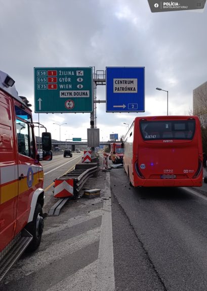 Miesto dopravnej nehody.