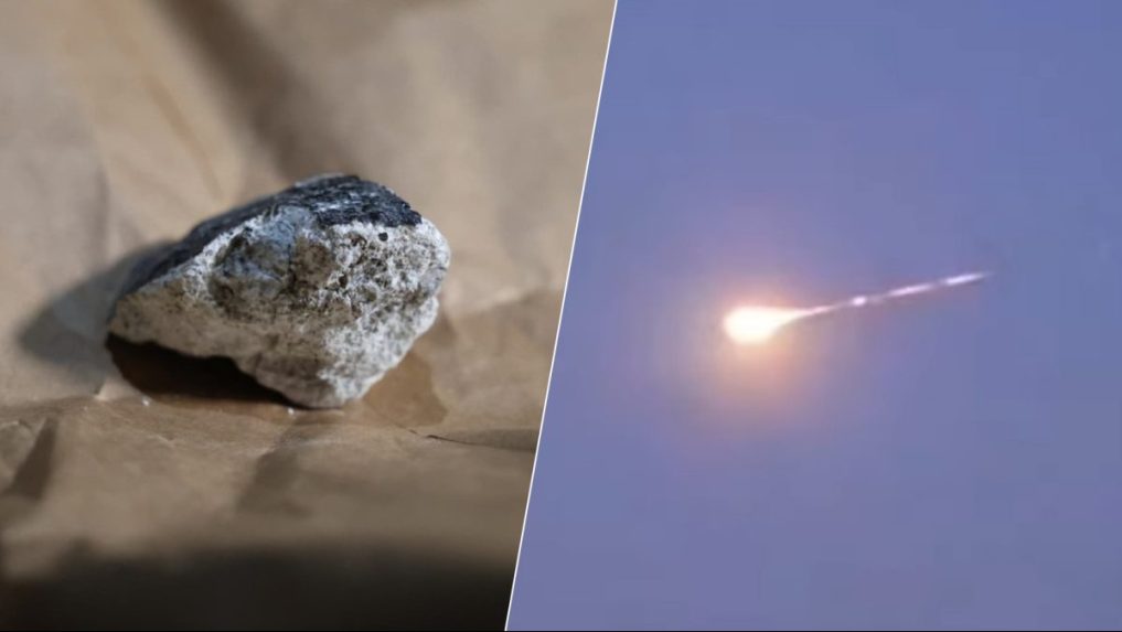 Na snímke meteorit v Nemecku.