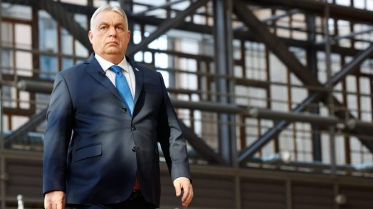 Na snímke Viktor Orbán.