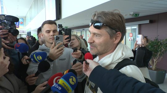 Tréner slovenskej hokejovej reprezentácie Vladimír Országh.