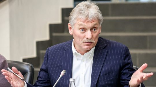 Na snímke Dmitrij Peskov.