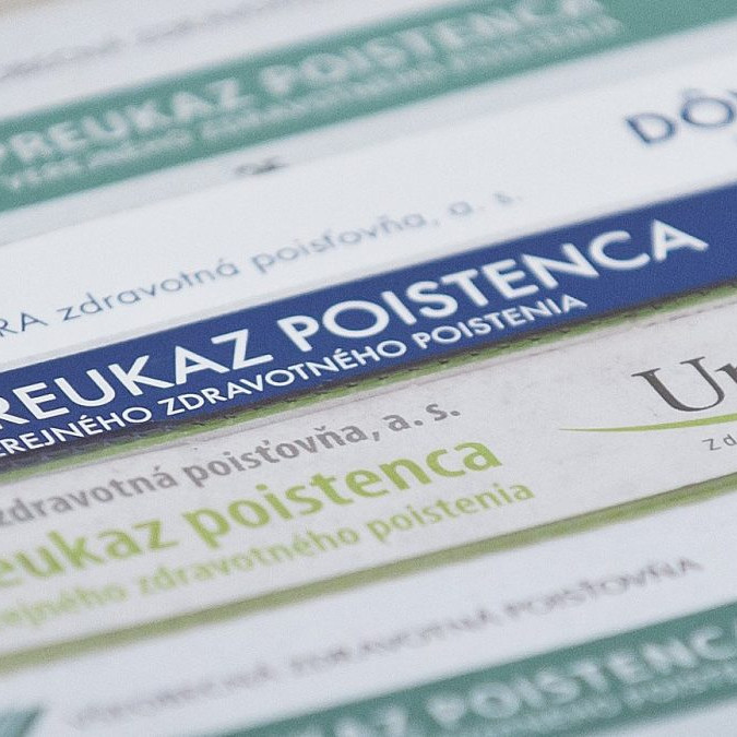 Preukazy poistenca zdravotného poistenia.