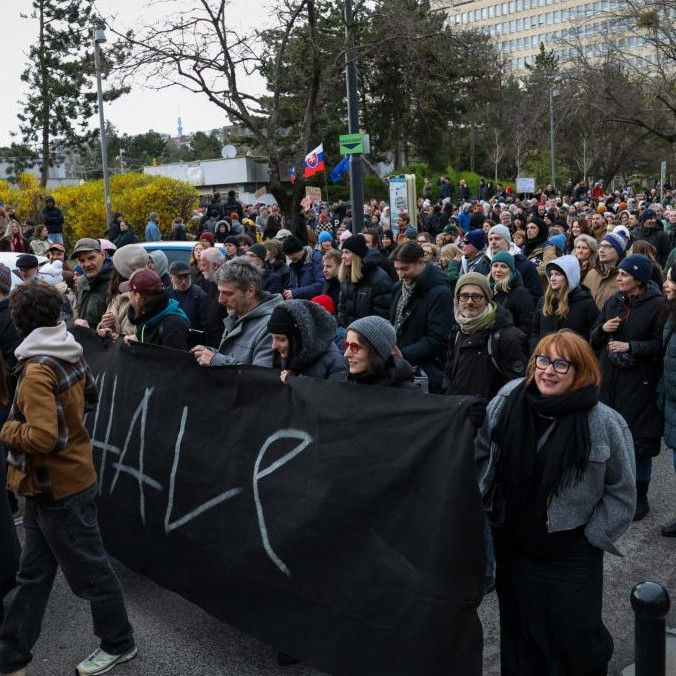 Protestný pochod na podporu kultúry.