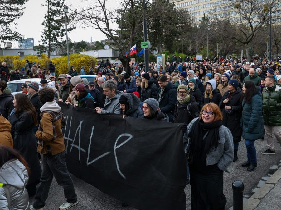Protestný pochod na podporu kultúry.