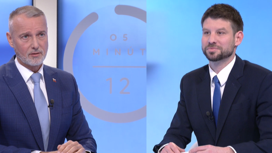 Zľava Richard Raši a Michal Šimečka.