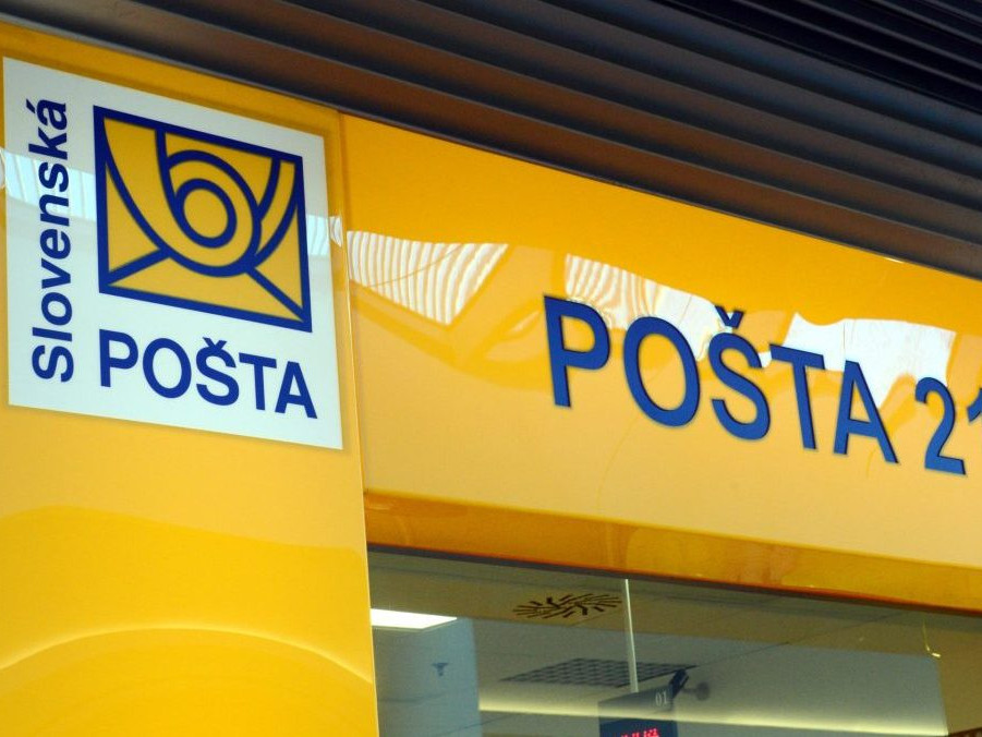Pohľad na pobočku Slovenskej pošty.