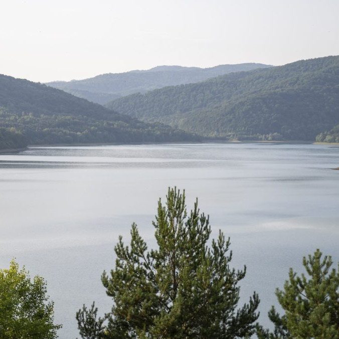 vodná nádrž Starina v Národnom parku Poloniny.