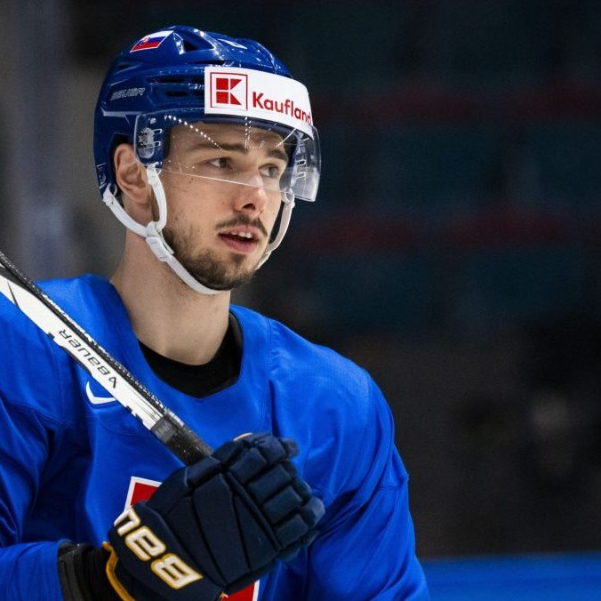 Slovenský hokejový reprezentant Dávid Romaňák.